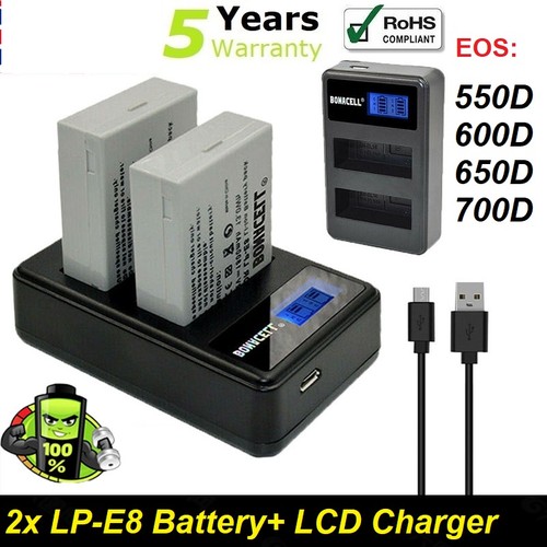 Batteria 1800mah per canon - 1800mah,