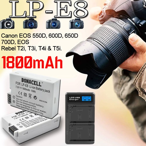 Batteria per canon e8 - batteria, lp-e8