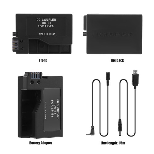 Dummy batteria con dc - lp-e8,