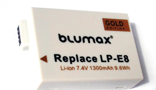 Batteria blumax gold - gold, lp-e8